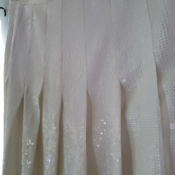 NWT BCBGMAXAZRIA sequined chiffon skirt - Picture 5 of 8
